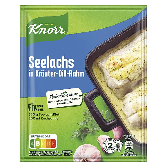 KNORR FIX SEELACHS IN KRAEUTER - DILL - RAHM 30G