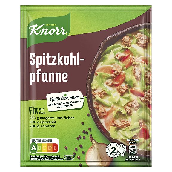 KNORR FIX SPITZKOHL PFANNE 2 - 3 PORTIONEN 36G