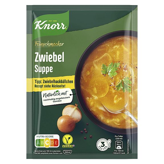 KNORR FEINSCHMECKER ZWIEBELSUPPE 3 TELLER - ERG. 750ML