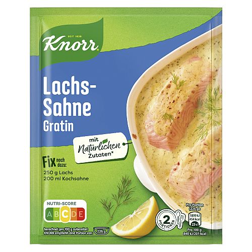 KNORR FIX LACHS - SAHNE GRATIN 28G